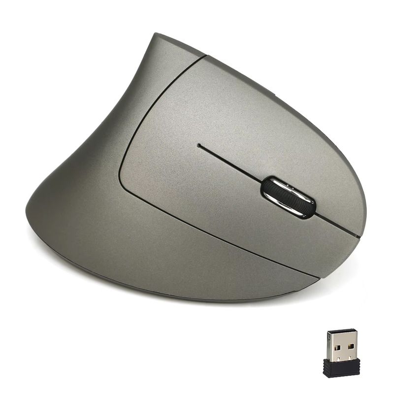 Mouse-Vertical-Inalambrico-Ergonomico-Usb-recargable-plata-24GHz