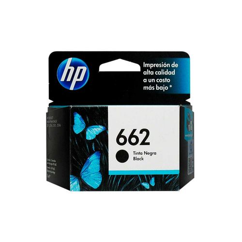 Cartucho de Tinta HP 662 Negro Original CZ103AL