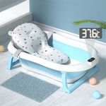 BAÑERA-PARA-BEBE-PLEGABLE-CON-TERMOMETRO-Y-COJIN-PREMIUM---CELESTE