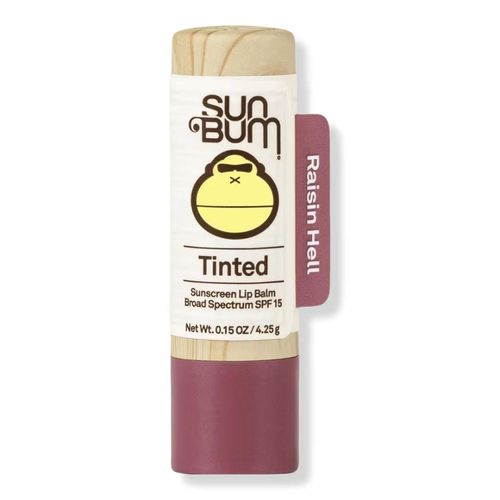 Balsamo Labial con color Sun Bum con proteccion solar SPF 15 - Raisin Hell