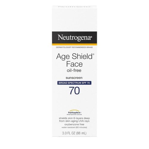 Bloqueador solar facial Neutrogena Age Shield sin aceite SPF 70 - 88ml