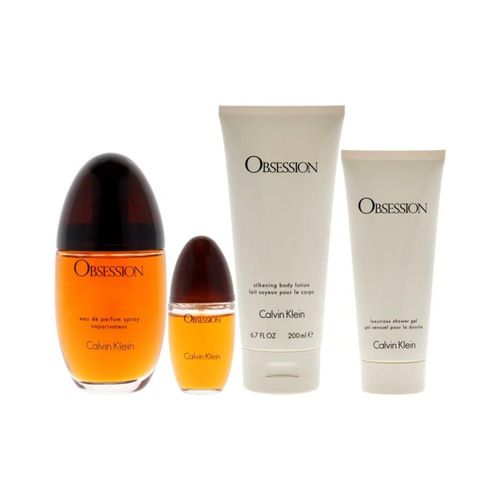 Gift Set Calvin Klein Mujer Obsession EDP100ml + EDP15ml + Gel + Loción Corporal