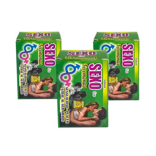 Jabón Corporal Sexo Con Feromonas 110Gr 3 Und