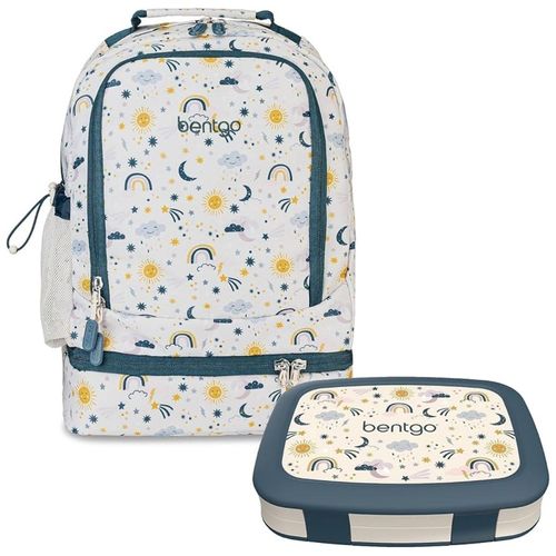 Set Mochila 2 en 1 y Lonchera Bentgo Kids - Friendly Sky