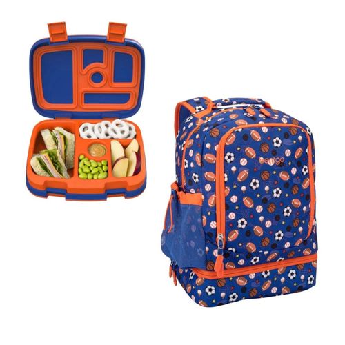 Set Mochila 2 en 1 y Lonchera Bentgo Kids - Balones