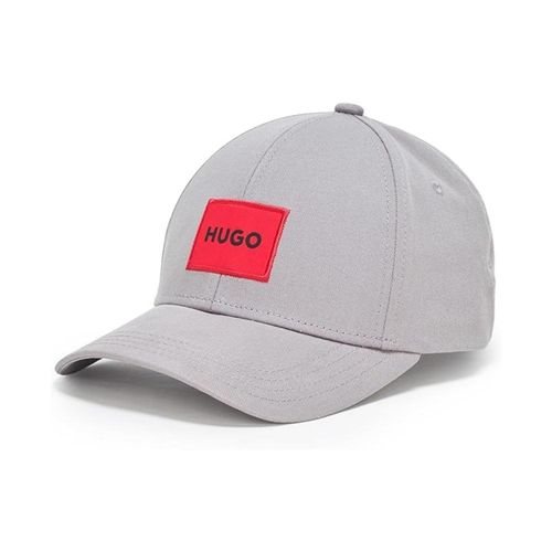 Gorra de algodon HUGO logotipo - Gris