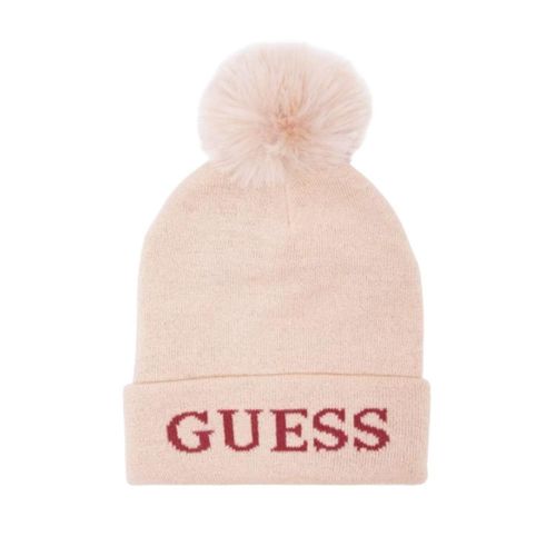 Gorro Guess Pom Pom Beanie - Rosa