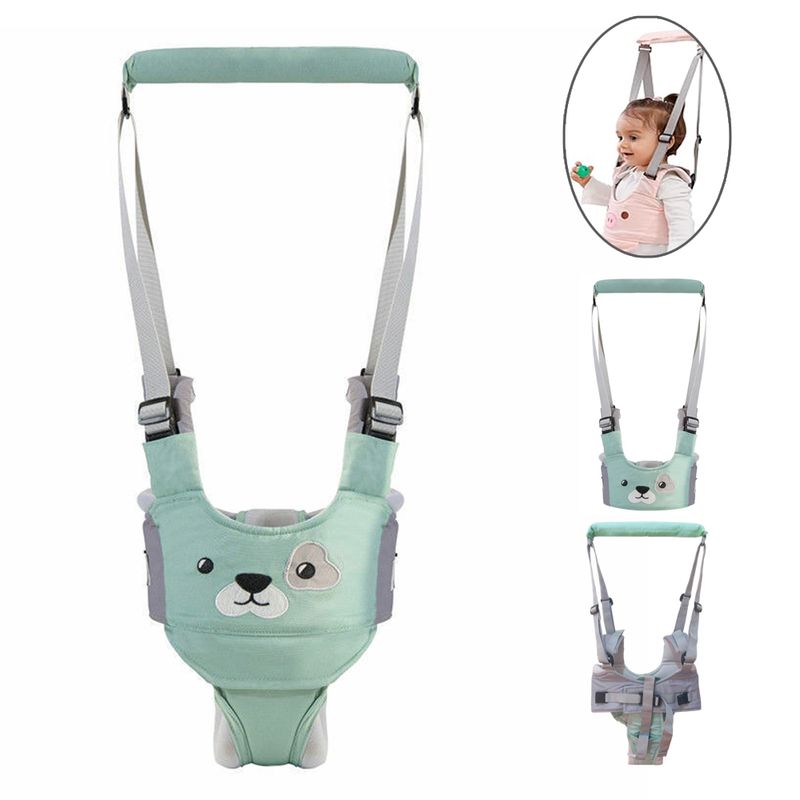 Arnes-Caminador-2-en-1-Animalito-Perrito-verde-agua-para-Bebe