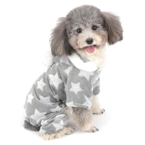 Pijama para perros pequeños o Gatitos con Capucha Supetmarket - Gris
