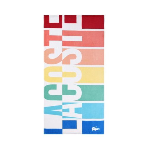 Toalla de Playa Lacoste Rainbow Logo 90x180cm