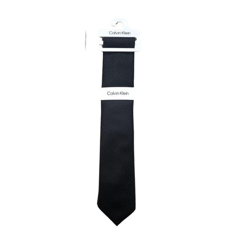 Corbata Calvin Klein Venice Grid - Negro