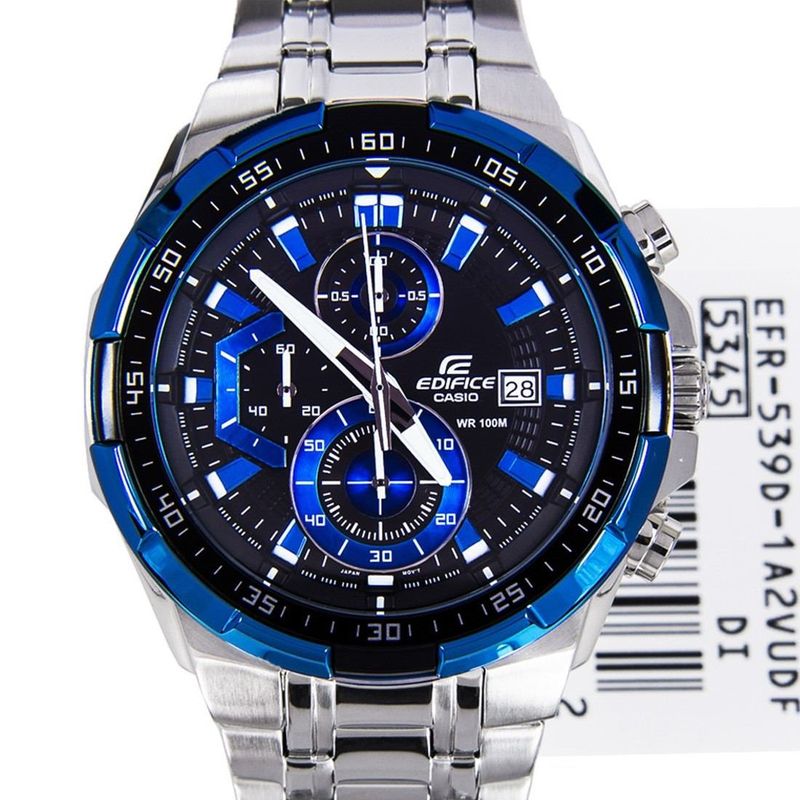 Reloj-Casio-Edifice-Efr-539d-1a2-Silver-and-Blue-Genuino