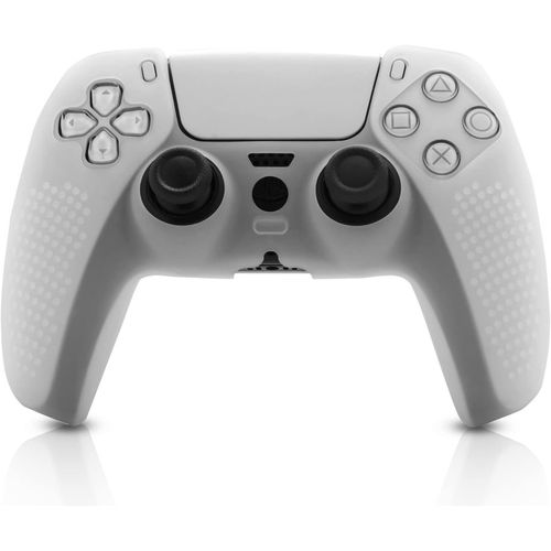 CASE FUNDA PROTECTORA SILICONA MANDO CONTROL PLAYSTATION 5 PS5 DUALSENSE TRANSPARENTE