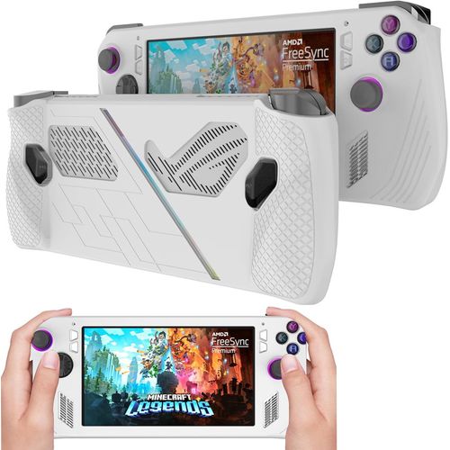 CASE FUNDA PROTECTORA SILICONA ASUS ROG ALLY 2023 COLOR BLANCO