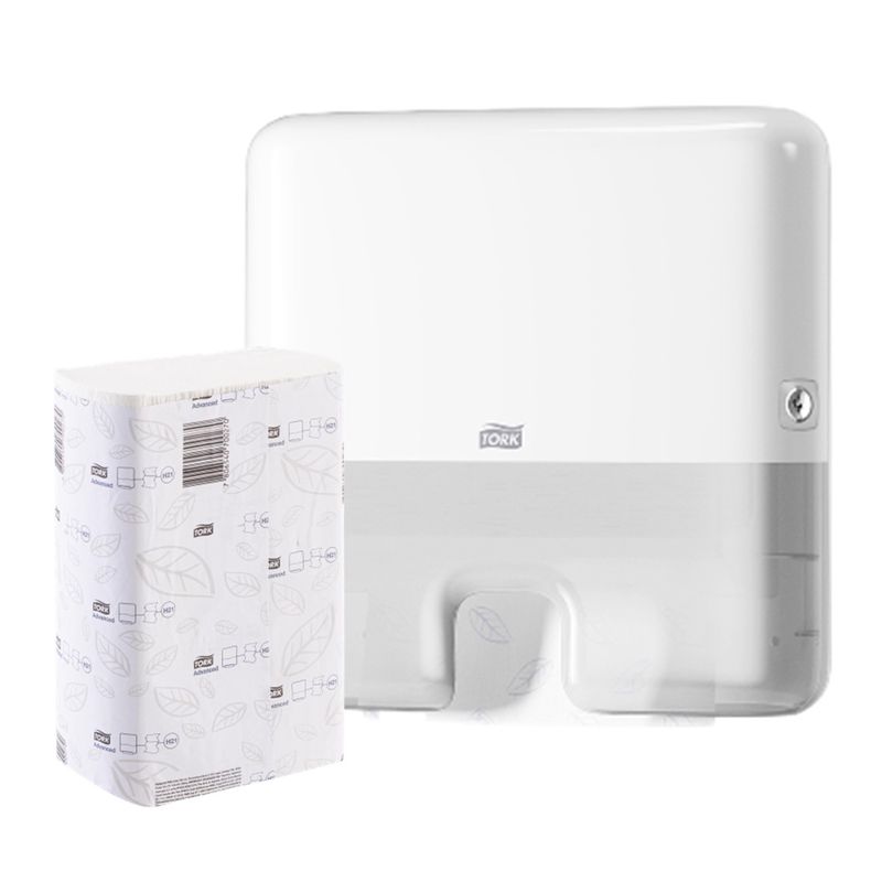 Dispensador-Papel-Toalla-Interfoliada-Tork-Xpress®---Carga-Gratis