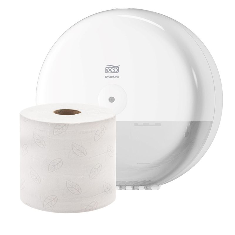 Dispensador-Papel-Higienico-Tork-Smartone-Blanco---Carga-Gratis