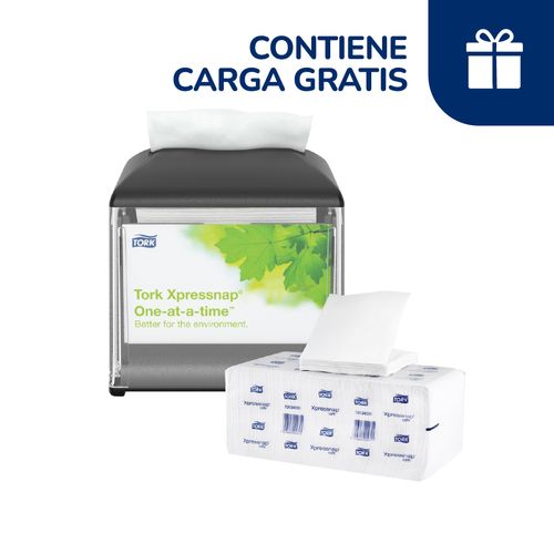 Dispensador Tork Xpressnap Café Negro + Carga Gratis