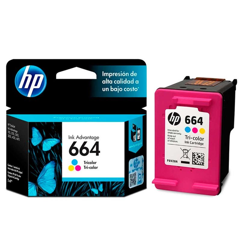 Tinta-Hp-F6v28al--664--Color-100-Pgs--