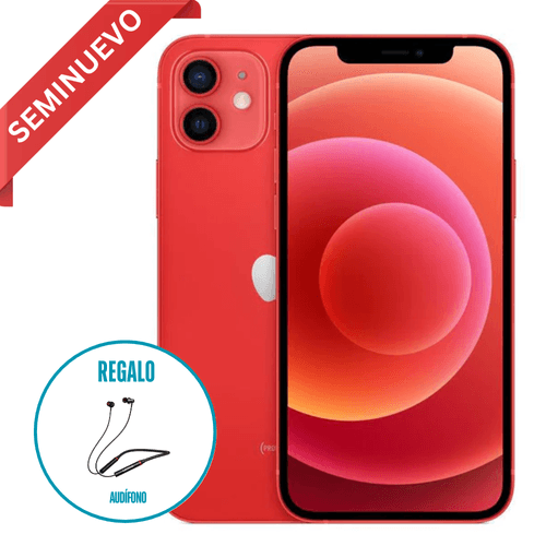 IPHONE REACONDICIONADO 12 128 GB RED + REGALO