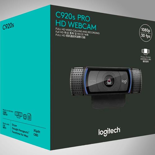 Webcam Logitech C920s PRO Full HD 1080P USB Plug and Play