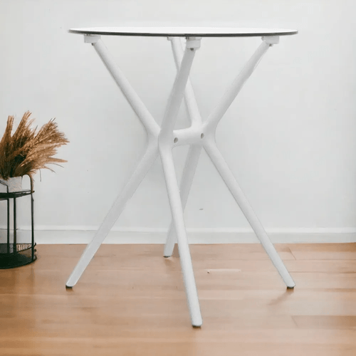 Mesa Minimalista Circular Panda Vidrio TU MESITA