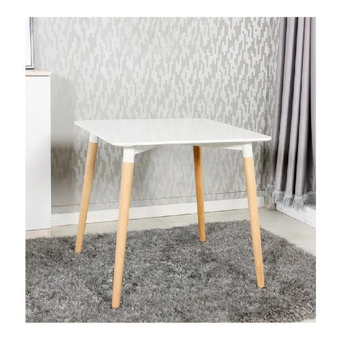 Mesa Práctica de Comedor Alanis Cuadrada color Blanco TU MESITA