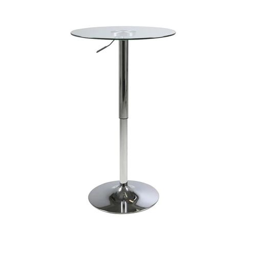 Mesa Minimalista de Acero Circular Pamela Vidrio TU MESITA
