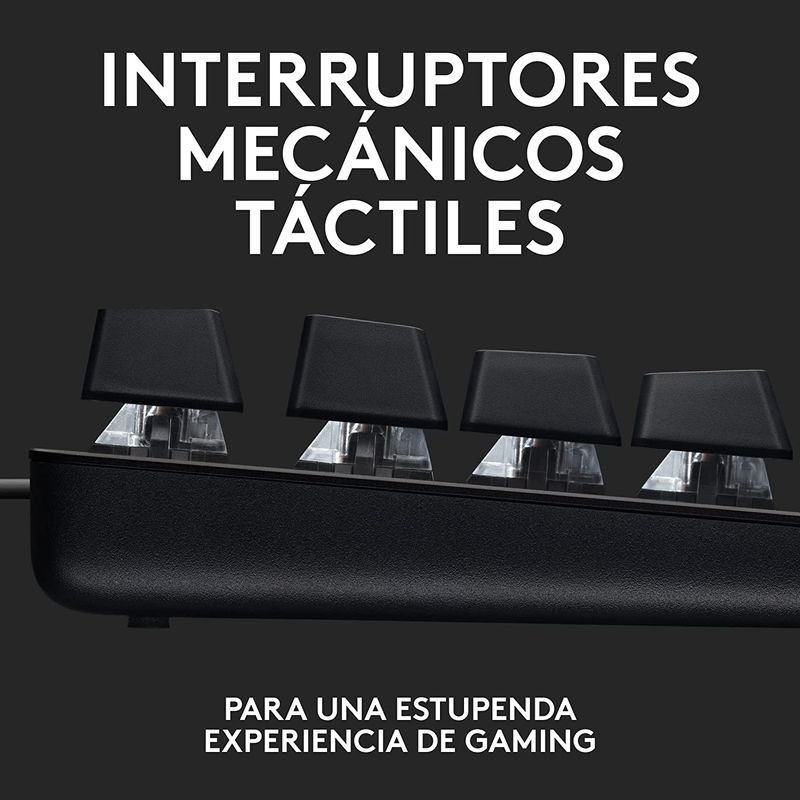 Teclado-Gamer-Logitech-G413-SE-Mecanico-Blanco-LED---Negro