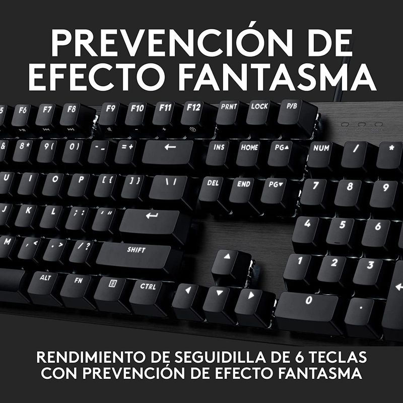 Teclado-Gamer-Logitech-G413-SE-Mecanico-Blanco-LED---Negro
