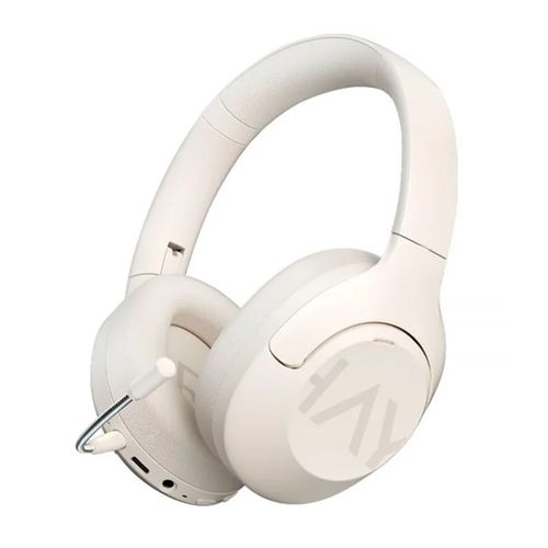 Audifono bluetooth ANC Haylou S30 Version Pro con micrófono - Beige