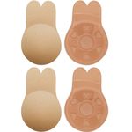 Brasier-Invisible-push-Up-orejas-de-conejo-adhesivo-para-damas---Beige---L-XL