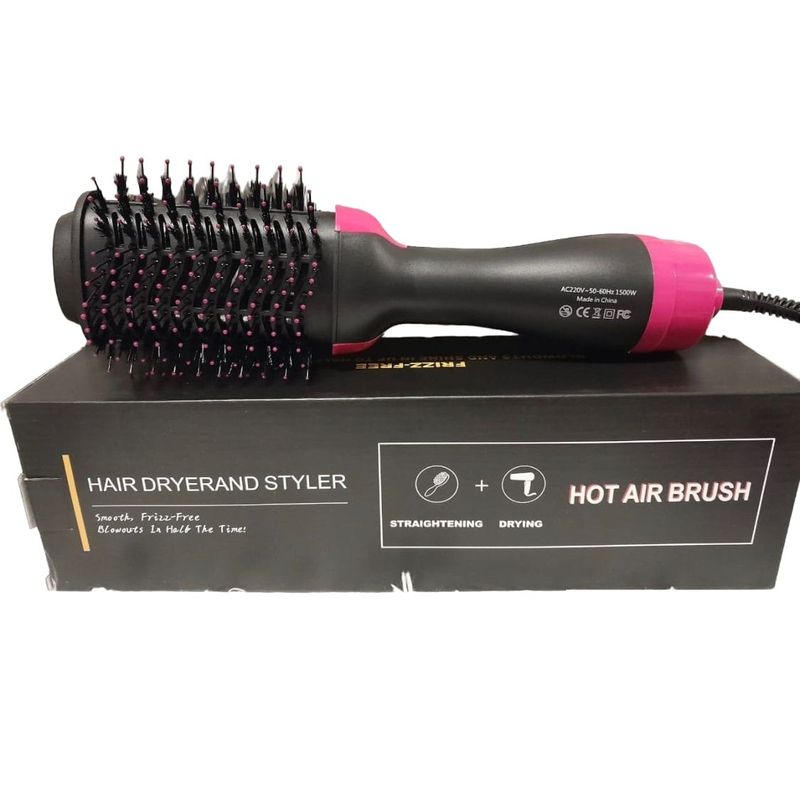 Peine-secador-de-cabello-para-alizar-y-ondular-3-en-1---Negro