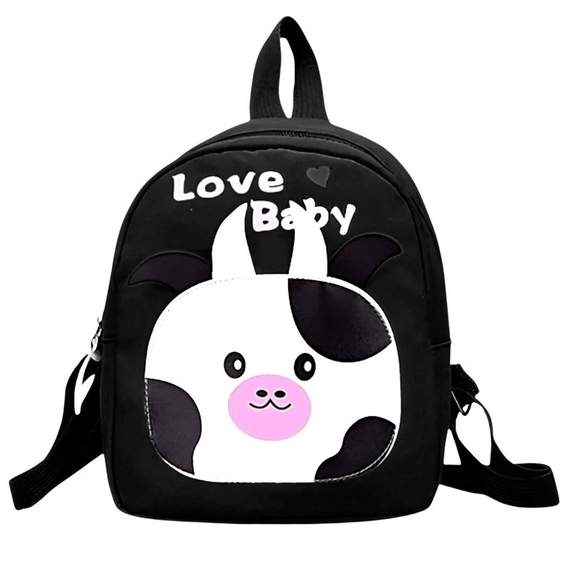 Mochila-para-Niños-Lonchera-Escolar-Vaquita-Negro-MV1