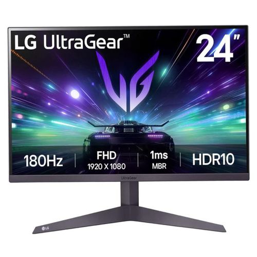 Monitor LG 24GS50F-B Gamer UltraGear 24” Panel VA FHD 1920×1080, 180Hz, HDR10 1MS