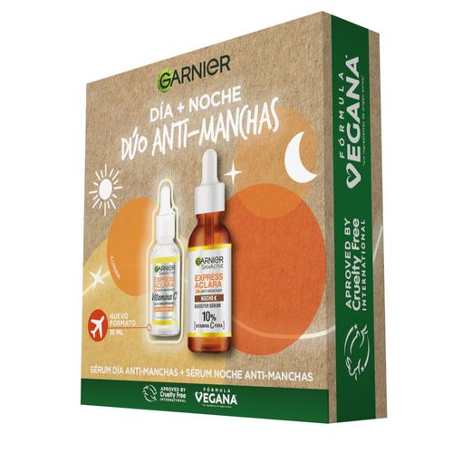 Serum Express Clara AM Garnier Vitamina C 30ml + Serum Express Clara PM Garnier 30ml