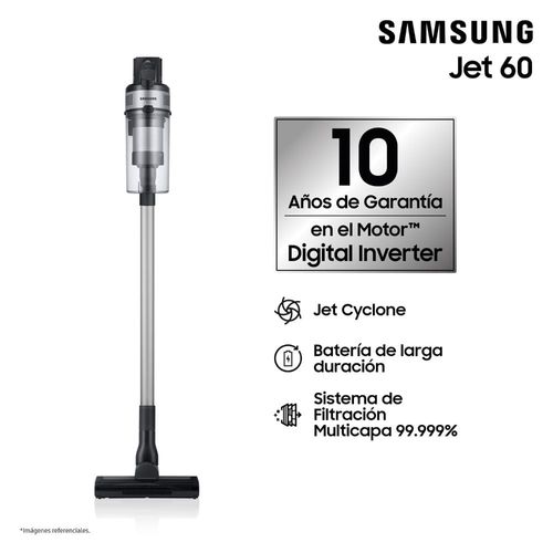 Aspiradora Samsung Stick Jet 60 Con 150 W Plata VS15A60A1R5/ZS