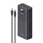 Kit-Power-Bank-digital-30000-mAh-QC30---PD30---Cable-Type-C-a-Type-C-PD-100W-12m-Negro