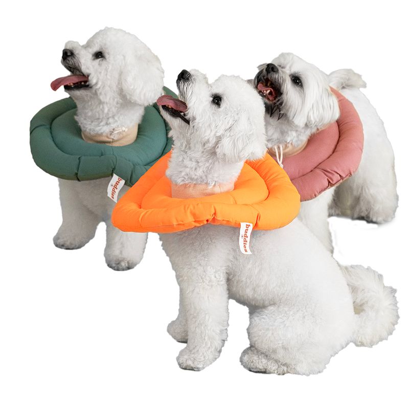 Buddies-Donut-Anti-lamidos-Collar-Isabelino-Naranja-XS