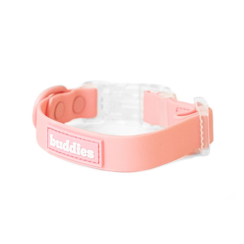 Collar-Para-Perros-Ajustable-Rosado-Talla-M-Repele-agua-y-suciedad