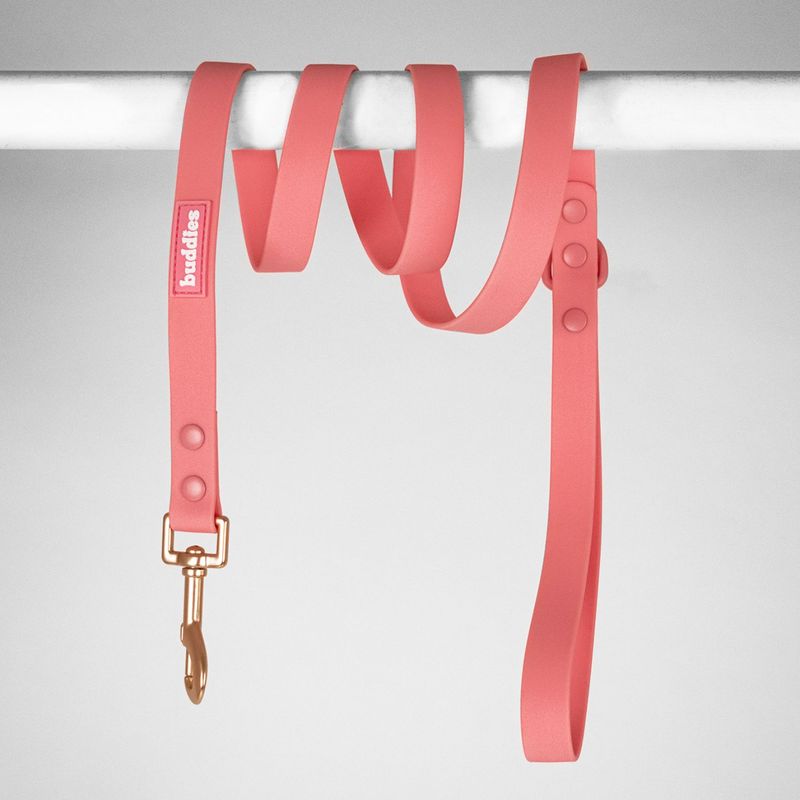Buddies-Correa-Pvc-Para-Perros-Paseos-Rosado-152cm