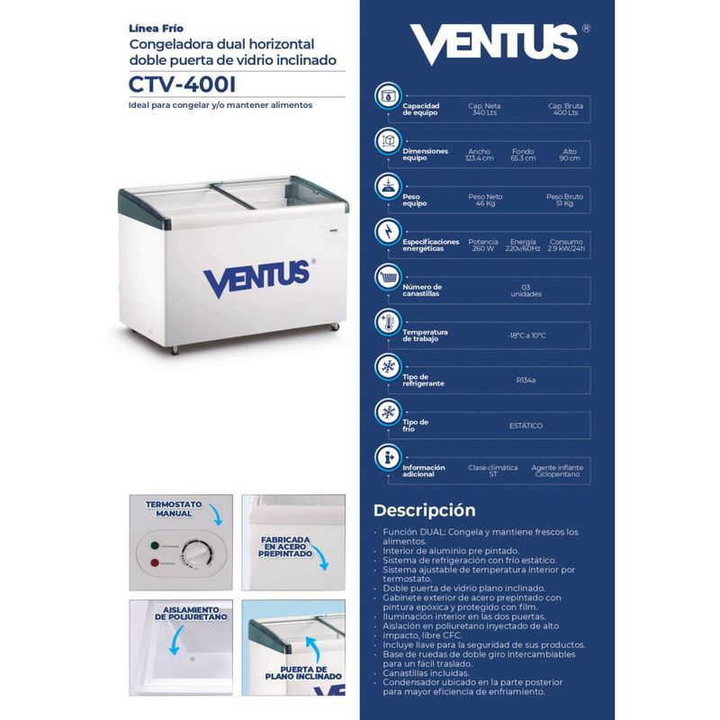 Congeladora-Tapa-De-Vidrio-plano-inclinado-Blanco-de-400Lt---VENTUS-CTV-400I---copy
