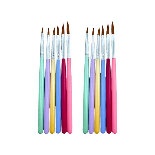Mystyle Set Pinceles Liner Pastel - 2 Unid
