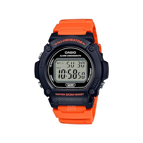 Reloj para Hombre Casio W219H-4AV Naranja
