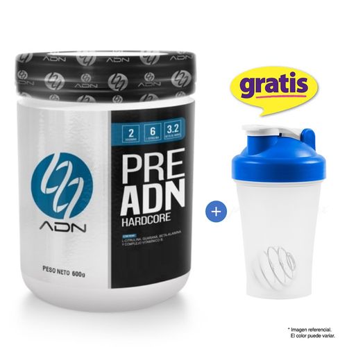 PRE ADN HARDCORE 600 GRAMOS ADN NUTRITION MANZANA