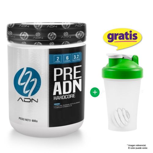 PRE ADN 600GR ADN Pre entreno Óxido Nítrico Naranja + Shaker
