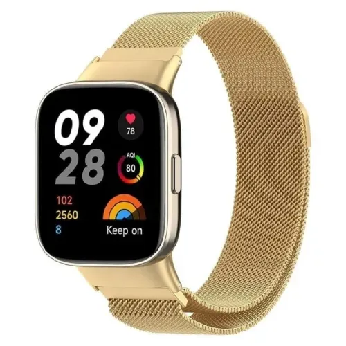 Correa Milanese Iman Para Redmi Watch 3 dorado