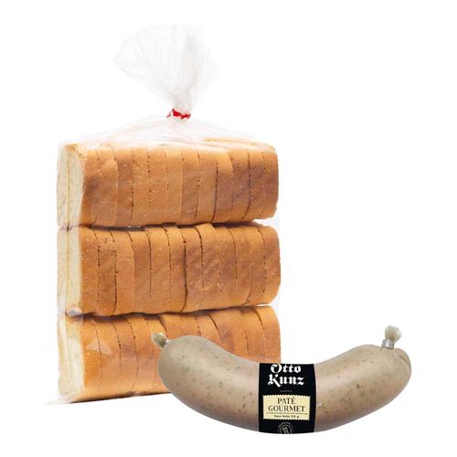 Pack Mini Tostadas Clásicas LA FLORENCIA Bolsa 36un + Paté Gourmet OTTO KUNZ Paquete 150g
