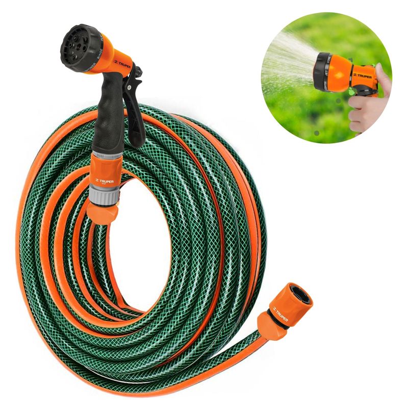 Combo--manguera-de-riego-1-2-X25m---pistola de-riego-Truper-ERGO