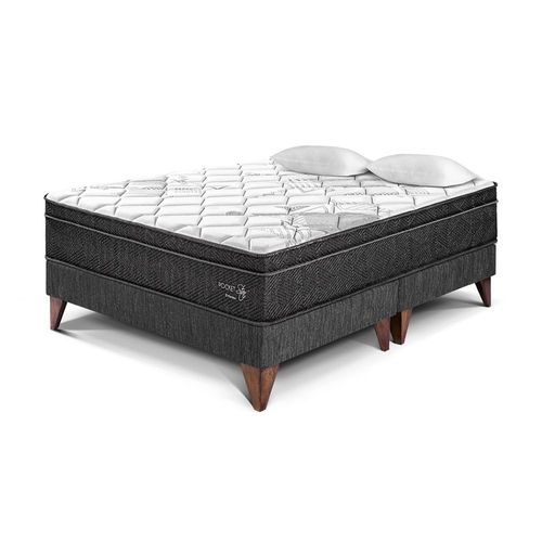 Cama Europea Pocket Star King Charcoal Paraiso