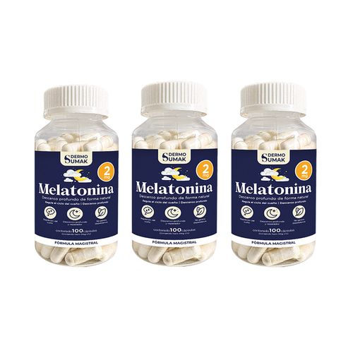 Melatonina 2mg 100 Capsulas Dermo Sumak 3 und